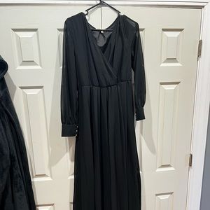 Black maxi dress